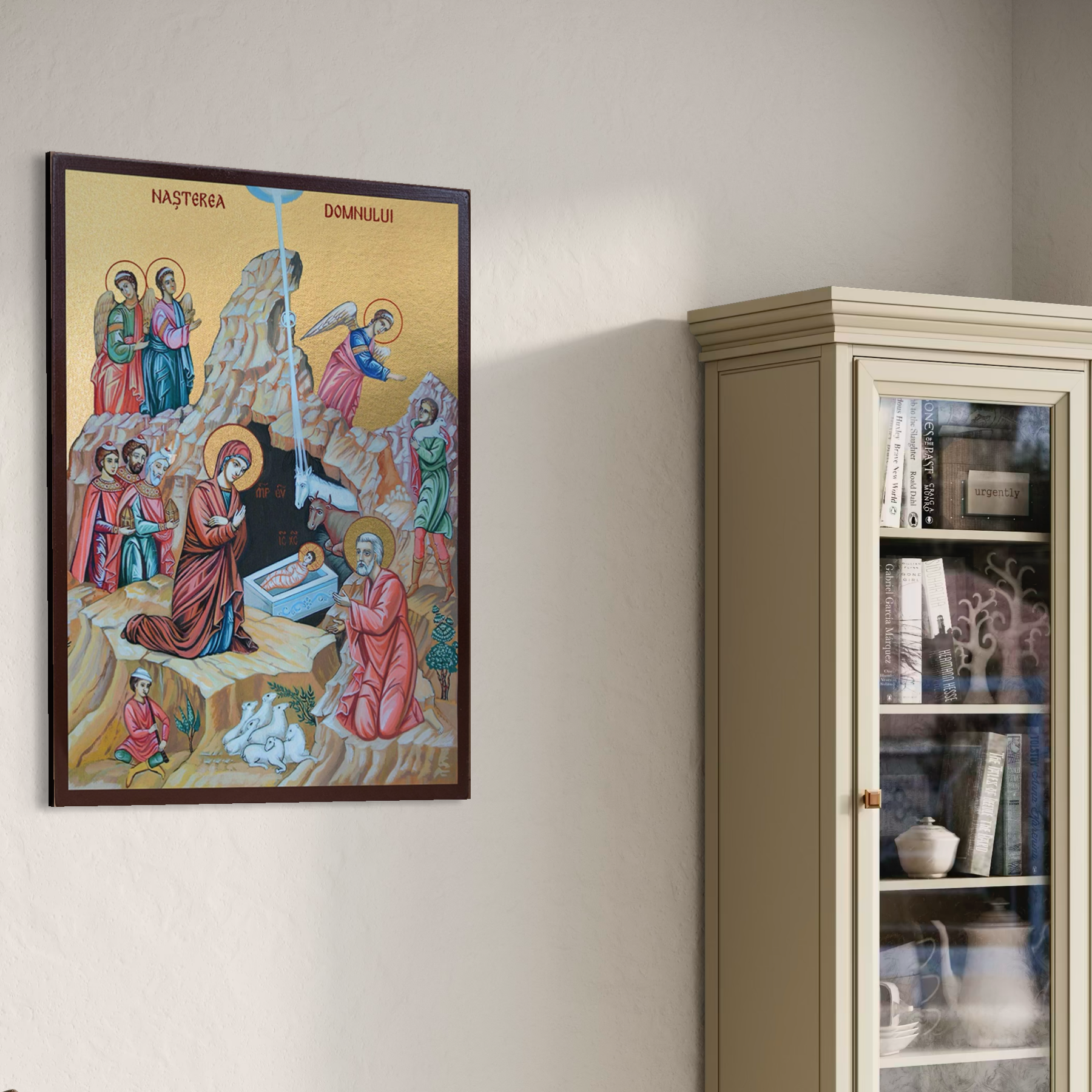 Tablou canvas cu tablou canvas cu icoana nasterea domnului